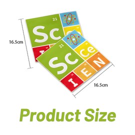 Kids Science Party Decorations Set with 2 Disposable Table Covers 54x108 Inch and 20 Napkins Blue Laboratory Theme for Birthday Picnic Indoor Outdoor Waterproof Plastic