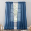 No. 918 Erica Crushed Textured Sheer Voile Rod Pocket Curtain