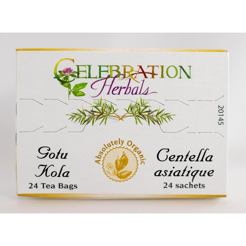 Celebration Herbals Organic Gotu Kola Tea Bags 24 Count
