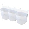 Bath Tub Toy Storage, 3 Compartment Horizontal Large Openings Toy