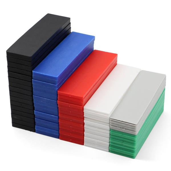Scettar Pack of 96 Plastic Underlay Plates, 100 x 28