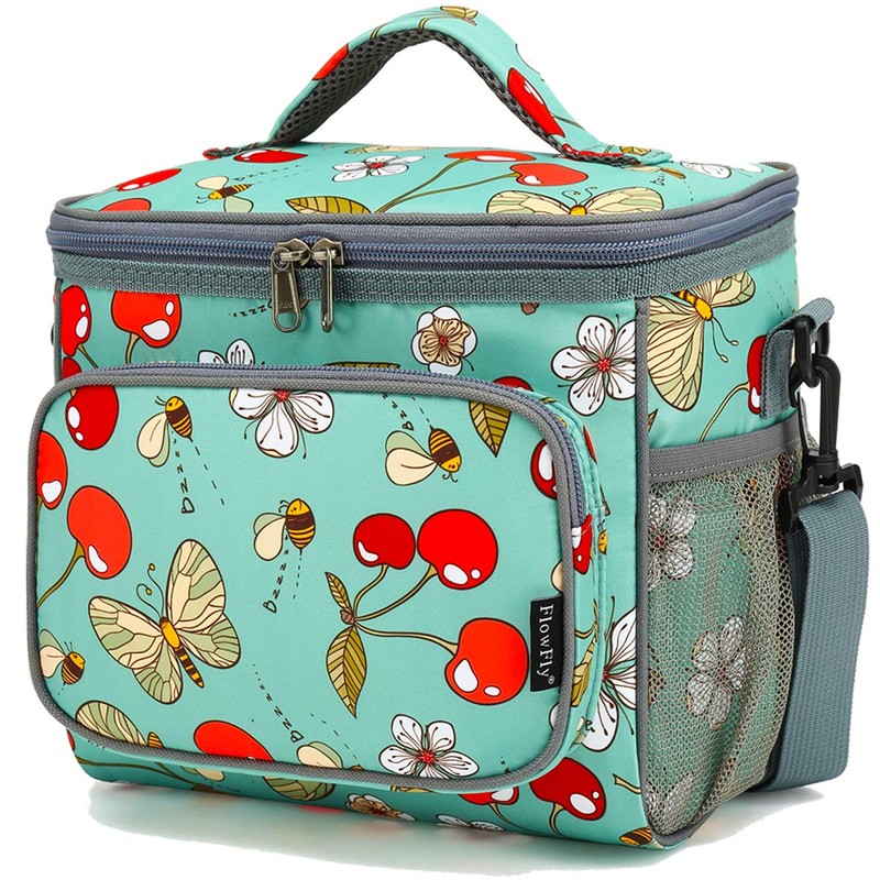 FlowFly Insulated Reusable Lunch Bag Adult Large Lunch Box for