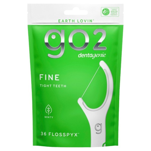 Dentagenie GO2 Dentagenie Flosspyx Minty (Fine - Tight Teeth) X 36