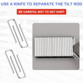 80 Pieces Repair Plantation Shutters Tool, Plantation Shutter Louvers Fasteners Hardware Kit Household Windows Blind Tilt Rod Staples Louvers Staples for Blind Repairing Supplies (1.9 x 0.5 cm)
