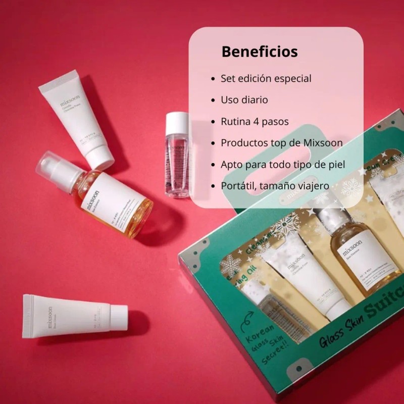 Mixsoon Set De Rutina 4 Pasos De Skincare Cosmética Coreana