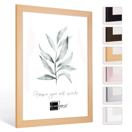 Bildershop-24 Monza Picture Frame in Beech 21 x 29.7 DIN A4 Photo Frame, Removable Frame, Poster Frame, Puzzle Frame