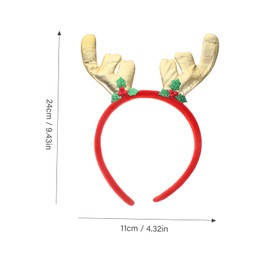 Totority Christmas Headbands for Women Girls Kids 12pcs/set Holiday Headwear Diverse Patterns Soft Fabric Hair Accessories Random Style