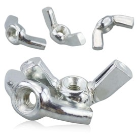 Pack of 25 Wing Nuts Stainless Steel Wing Nut Rustproof Butterfly Nuts Set for Universal Use Heavy Duty Certified Standard Wing Nut for Systems DIY Tools Silver (M3)