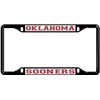 NCAA Black License Plate Frame (Oklahoma Sooners)