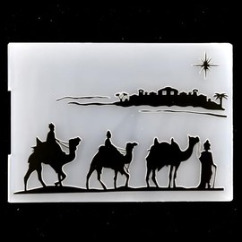 KWELLAM Mirage Camel Background Plastic Embossing Folders for Card Making Scrapbooking and Other Paper Crafts 4092601