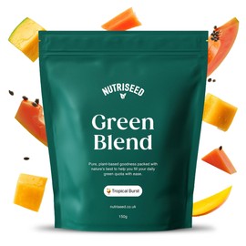 Nutriseed Greens Powder 150g - Natural & Fresh Tropical Burst Super Greens Powder with Superfoods & Adaptogens Including Ashwagandha, Boosts Digestion & Immunity, Vegan & Gluten Free - 30 Servings.