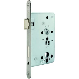 Gu BKS Object Lock BKS 0515 | Stop: DIN Right | Design: Rounded End | Backset (mm): 60 | Holes: PZ | Face Width (mm): 24