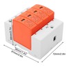 AC Surge Protector Quick Response 36mm Rail Installation 4P Surge