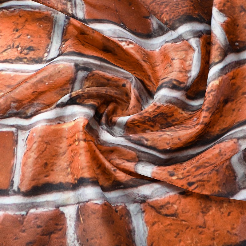 VitalCozy 10x8ft Red Brick Wall Backdrop for Photoshoot Polyester Fabric