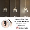 dareyu 6" Plug in Pendant Light, Vintage Mini Glass Hanging