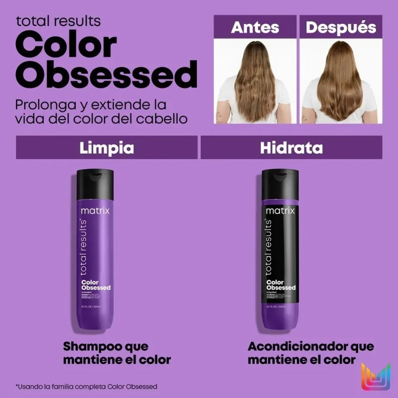 Shampoo Matrix Color Obsessed Para Cabello Teñido 300ml