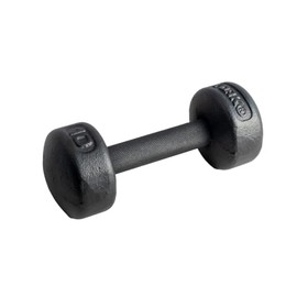 YORK Legacy Solid Round Dumbbell 10 LB, Black