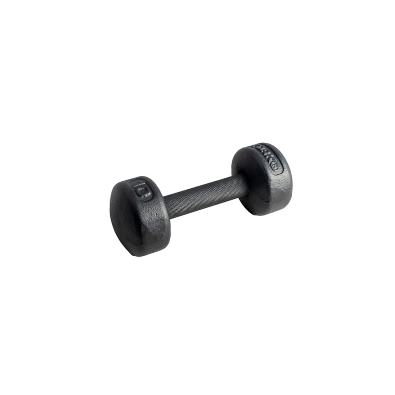 YORK Legacy Solid Round Dumbbell 10 LB, Black