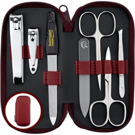 marQus Manicure Sets for Women & Men from Solingen Germany with glass nail file - Quality Grooming Kit Incl. Nail Clippers & glass nail file, Nail Kit Perfect for Pedicure.