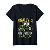 Womens Finally 4 Now I Drive Tractor 4th Birthday Farm