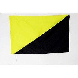 Anarcho-capitalism Flag 3' x 5' for a pole - anarchist capitalist - anarchism flags 90 x 150 cm - Banner 3x5 ft with hole- AZ FLAG