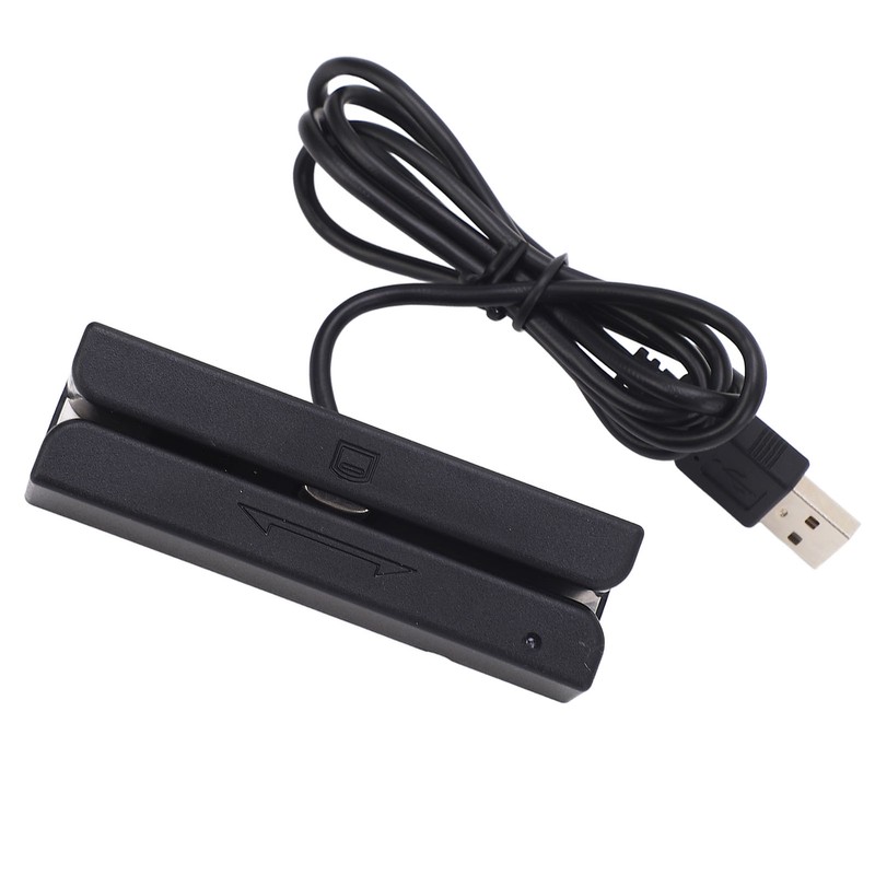 3 Track Magnetic Stripe Card Reader Bidirectional Manual USB Card