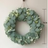 BJinegely Green Leaf Wreath, 16' Artificial Plastic Spring/Summer Wreath for