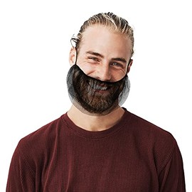 EZGOODZ Black Beard Nets 19" x 9". Pack of 100 Disposable Nylon Protective Beard Covers with Single Loop. PPE Facial Hair Covering for Work, Food Service. Breathable Unisex Beard Protectors in Bulk.