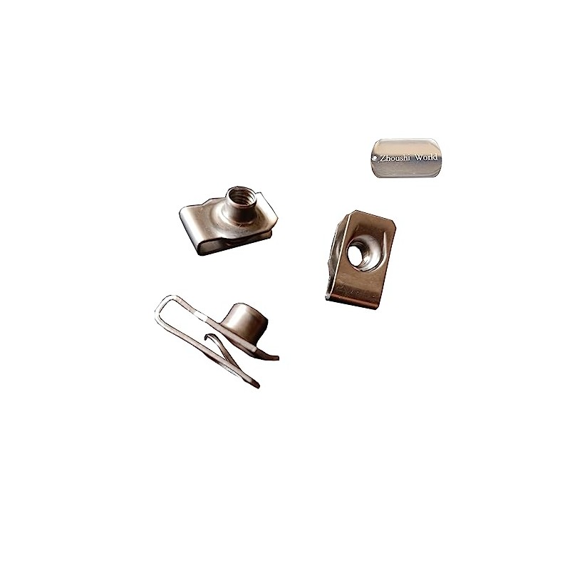 M8 Stainless Steel U -Style Clip-On Nut,U-Type Fasteners (Pack of