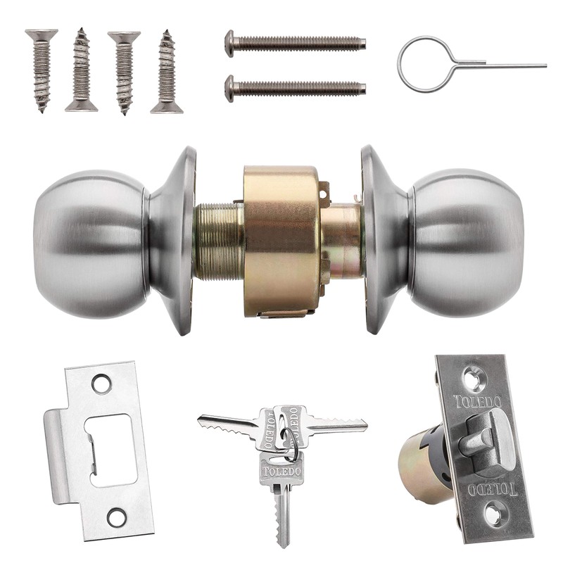 Knob Lock Communicating : Keyed Alike Cylinders On Both Sides