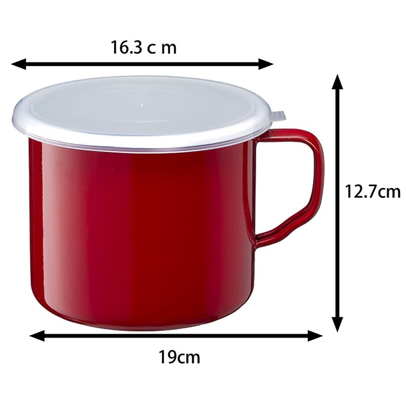 Takagi Metal FSH-14R Storage Container, Canister, Umeboshi Container with Handle,