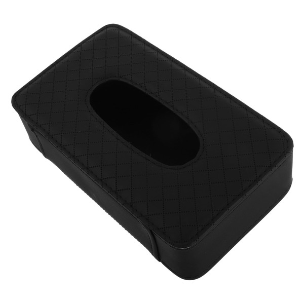 ULTECHNOVO Car Tissue Holder for Sun Visor Elegant PU Leather