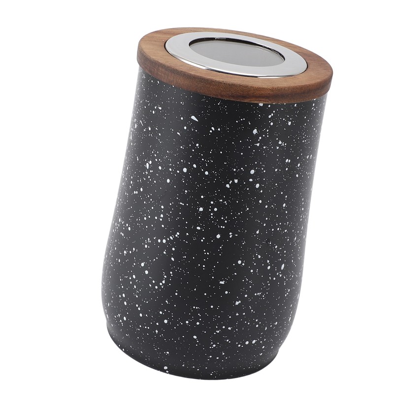 Coffee Bean Canister Airtight Stainless Steel Visible 800ml with Spoon
