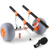VEVOR Heavy Duty Kayak Cart, 350lbs Load Capacity, Foldable Canoe