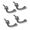 Ball End Curtain Holdbacks Hooks Gun Metal Ball End Curtain
