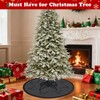 Silicone Christmas Tree Mat, Waterproof Christmas Tree Floor Protector Heavy