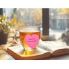 Mini Skater Hot Pink Kraft Paper Sticky Notes Heart Shaped