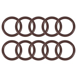 sourcing map Pack of 10 Fluororubber O-Rings 20 mm OD 15 mm ID 2.5 mm Width Metric FKM Seal
