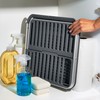 OXO Good Grips Aluminum Fold Flat Dish Drying Rack, 2-Tier,