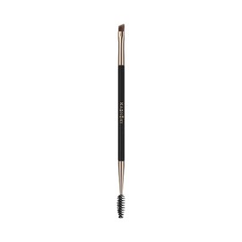 TB TOOLS FOR BEAUTY T4B KASHOKI 412 LASH BROW BRUSH Double-Sided Brush, Eyebrow Brush and Eyelash Brush, Made of Taklon Bristles, Durable, Black and Gold, Makeup Tool