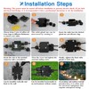 Helunsi Waterproof Junction Box 3 Way, IP68 External Waterproof Electrical