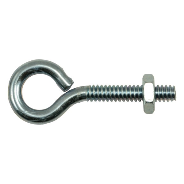 Unbranded #10-24 x 1-3/4" Zinc Plated Steel Coarse Thread Eyebolt