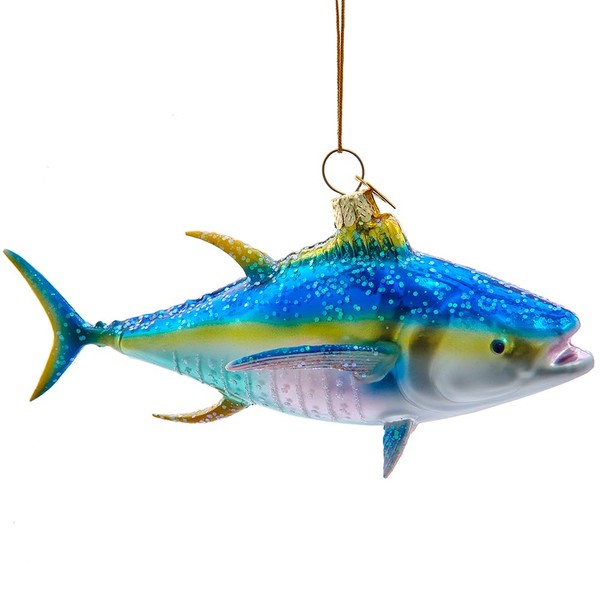 Nobel Gems Glass Ornaments - Yellowfin Tuna Nutcracker Ornament