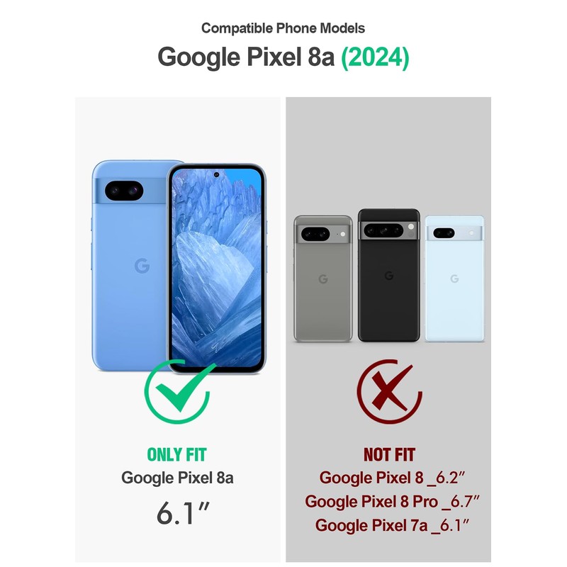 POETIC Guardian Case Compatible with Pixel 8A 5G (2024), Built-in