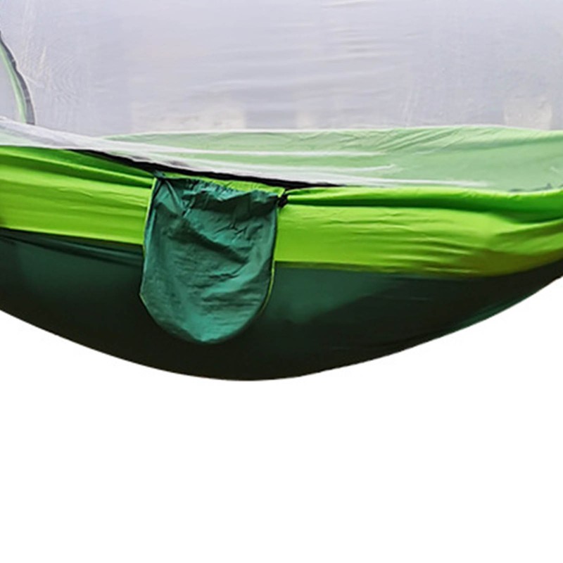 Camping Hammock with Net 210T Nylon Taffeta Automatic Quick Opening