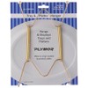 Plymor Gold Finish Wall Mountable Tray and Platter Hanger, 8.25"