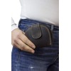 Ladies Wallet with outside zip LEAS, Genuine Leather, brown -