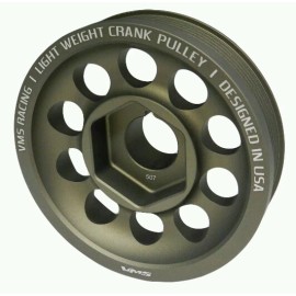 VMS RACING Light Weight Aluminum Crankshaft Pulley 05 to 06 Acura RSX TYPE S DC5