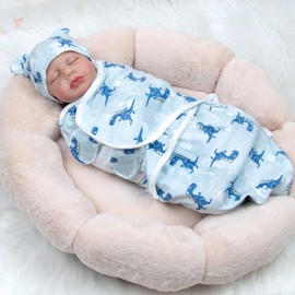 Reborn Baby Doll Accessories 16-18 Inch Baby Doll Blue Reborn Newborn Doll Clothes