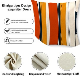 Cirzone Outdoor Cushion Covers, Pack of 4, 45 x 45 cm, Decorative Outdoor Cushions, Abstract Minimalist Prints Cushion Covers for Sofa Cushions, Garden Outdoor